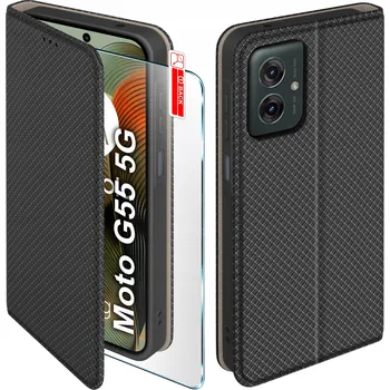 Pouzdro na mobilní telefon Flipové pouzdro TFO pro Motorola Moto G55 černé