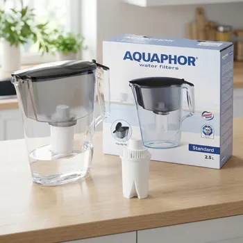 Filtrace vody Filtrační konvice s vložkou AQUAPHOR STANDARD 2,5 l černá