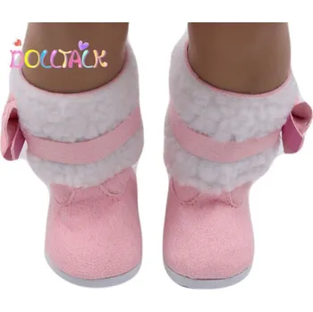Doplněk pro panenku Zimní růžové boty na panenky Baby Born 43 cm