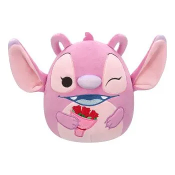 plyšák SQUISHMALLOWS Disney Stitch - Angel s kyticí