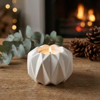 Svícen Porcelánový svícen ALTOM DESIGN 9 cm bílý