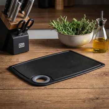 Kuchyňské prkénko Protiskluzová krájecí deska ALTOM DESIGN 24 cm černá