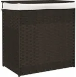 Koš na prádlo VidaXL 5 l hnědý