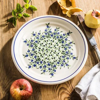 Talíř Boleslavský mělký talíř 25 cm - dek. 1208 (2. třída)