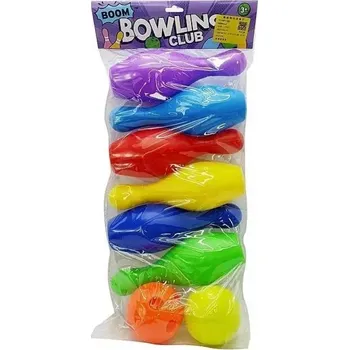 Obraz Kuželky, sada kuželek; 52x24x8,5 cm, PVC