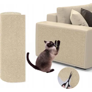 ŠKRABACÍ PODLOŽKA PRO KOČKY KOČKY SAMOLEPICÍ PLSTĚNÁ VELKÉ ŠKRABADLO 300 X 40 CM