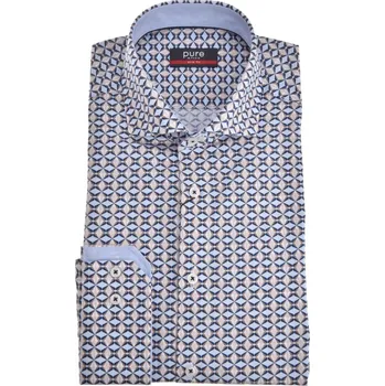 Pánská košile Košile Pure Slim Fit "City" jemný vzor E11012_21704_173 velikost: 37/38, délka rukávu: dlouhý rukáv