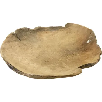 EH Excellent Houseware Dekorativní miska z teakového dřeva, Ø 40 cm