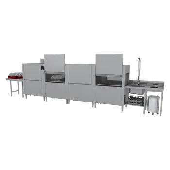 Myčka nádobí Myčka tunelová 300, studená voda, výstup vlevo, rekuperace pro osmotickou vodu | RM - XT 300 L XTRCO