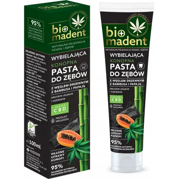 Dentální hygiena Bělící zubní pasta s konopím Bio Madent 100 ml