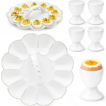 Talíř Sada 4x PODSTAVEC na vajíčka TALÍŘ vajíčka kalíšek Velikonoce nádoba