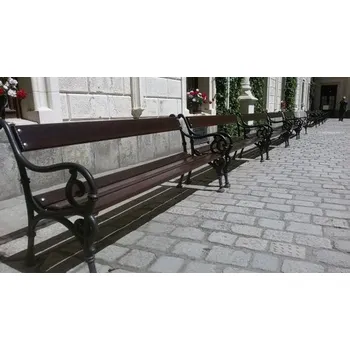 Zahradní lavice Schönbrunn lavice černá polomatná