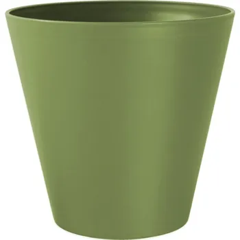 Obal na květináč Obal na květník ESTORIL samozavlažovací plastový d20x19cm, olivová