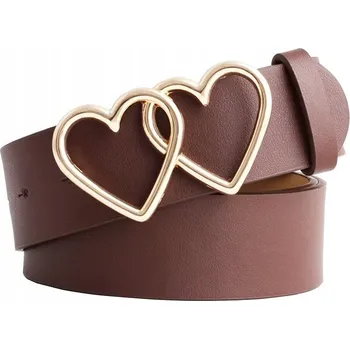 Opasek Opasek Hearts - Hnědá KP-8280