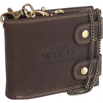 Peněženka Muž peněženka z pravé kůže Always Wild hnědá