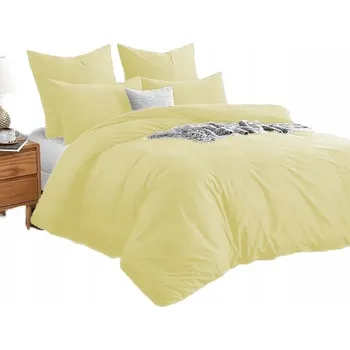 Povlečení SADA POVLEČENÍ ECRU 160x200 + 2x 70x80 MIKROVLÁKNO BÉŽOVÁ SADA