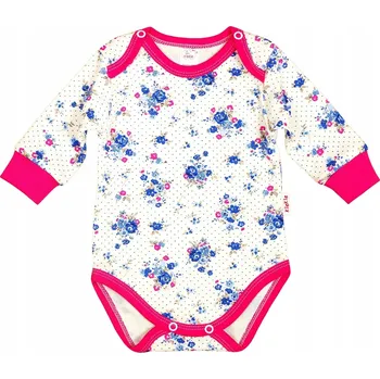 Kojenecký body Body s dlouhým rukávem, 2 patentky, 100% Bavlna, velikost 92, KLEKLE