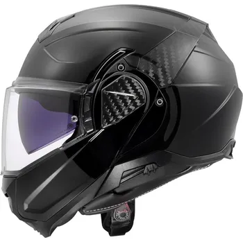 Helma na motorku LS2 Překlopná přilba FF910 Advant II Solid Gloss Black P/J M (57-58)