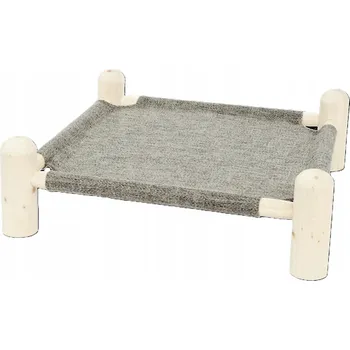 Pelíšek pro psa Dřevěný pelíšek pro domácí mazlíčky 49,5 x 49,5 x 15 cm