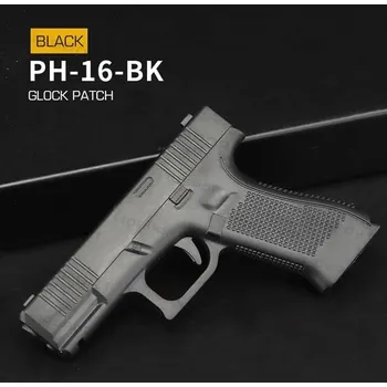 Nášivka 3D nášivka Glock - černá, Wosport