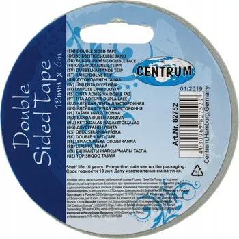 Oboustranná kancelářská lepicí páska 12mm x 6m 82752 Centrum