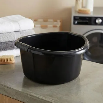 Koš na prádlo Plastová hluboká mísa na praní ALTOM DESIGN 10 l černá