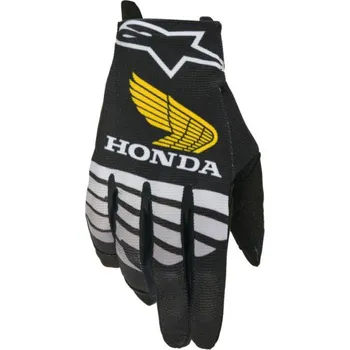 Moto rukavice Rukavice RADAR HONDA kolekce, ALPINESTARS (černá/šedá/žlutá) 2026 (Velikost: XL)