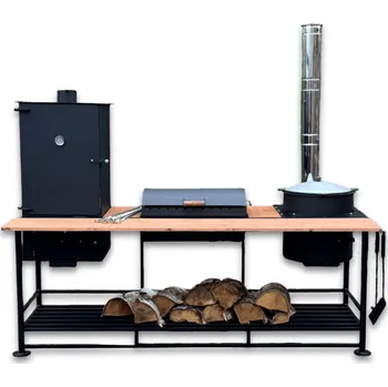 Zahradní gril 3v1 Venkovní kuchyně 3IN1LAUKOVIRTUVE Kalme