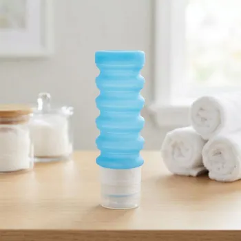 Dávkovač mýdla Silikonová skládací nádoba na tekutiny ALTOM DESIGN 40–100 ml modrá