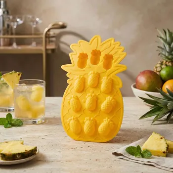 Tvořítko na led Silikonová forma na led ananasy ALTOM DESIGN 25,5 cm žlutá