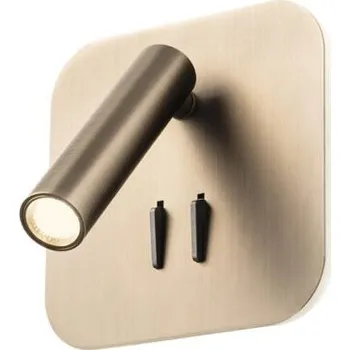 Nástěnné svítidlo Redo Nástěnné LED svítidlo QUDA 9W, 13x13 cm, nestmívatelné Barva: Antická bronzová, Barva světla: 3000K