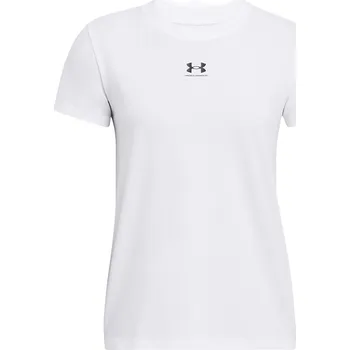Dámské tričko Dámské tričko Under Armour Rival Core hydro white/black XL