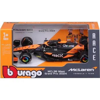 autíčko Model Bburago 1:43 MCLAREN F1 MCL38 Miami GP Oscar Piastri #81 2024