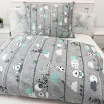 Dětské povlečení - Safari Zapínání: knoflík, Rozměr: 90x130 + 40x60