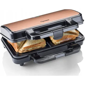 Toustovač Sendvičovač Bestron ASM90XLCO béžový/hnědý 900 W