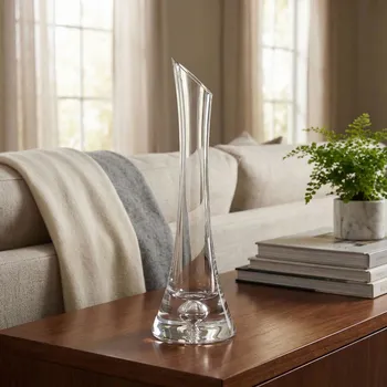 Váza Skleněná váza s kapkou EDWANEX 25 cm