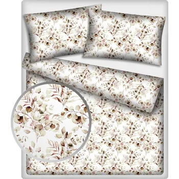 Povlečení Polášek Holešov Povlečení flanel Polášek 5862-2 100% bavlna květiny 140x200 / 70x90