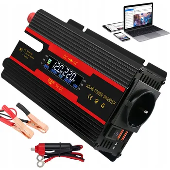 Měnič napětí MĚNIČ NAPĚTÍ MĚNIČ 2000W INVERTOR DC 12V 24V NA AC 220V DO AUTA