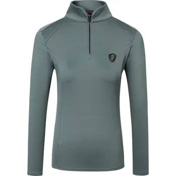 Dámské funkční tričko Covalliero A/W 2023, nefritově zelená velikost XXS