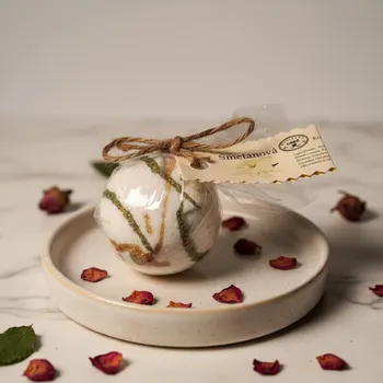 Koupelová kosmetika Smetanová šumivá bombička do koupele 25g