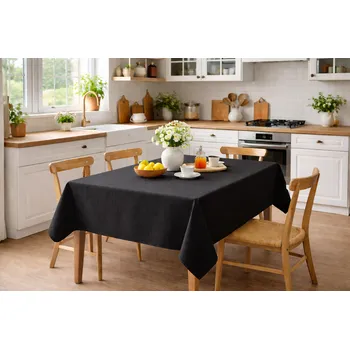 ubrus Orbytex Ubrus 100% bavlna - černá Rozměry: 120x120, Tvar: Čtverec