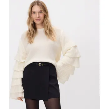 Dámské kraťasy Reserved - Kraťasová sukně s páskem - černý - 476HV-99X - 476HV-99X-S