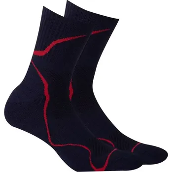 Pánské oblečení SPORTIVE - MLADÉ PÁNSKÉ VZOROVANÉ PONOŽKY KRÁTKÉ AG+ Námořnictvo 45/47