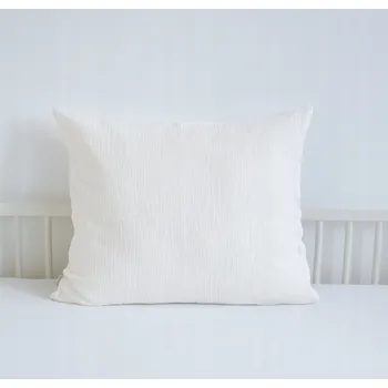 Povlak na polštářek Povlak na polštář 45x45 bavlněný mušelín měkký prodyšný Ecru