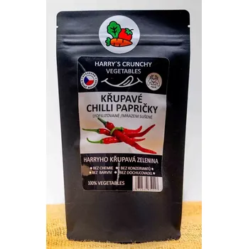 Sušená zelenina CHILLI PAPRIČKY KRÁJENÉ LYO 15g (KŘUPAVÉ CHILLI PAPRIČKY)