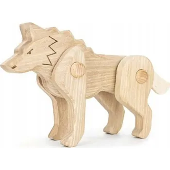 Figurka FIGURKA VLK HRAČKA DEKORACE ZVÍŘÁTKO OHROŽENÉ DRUHY OZDOBA 24 CM