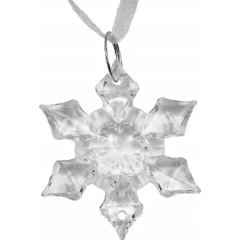 Vánoční dekorace Vánoční Baňky ve tvaru sněhová vločka 4 cm 100 ks