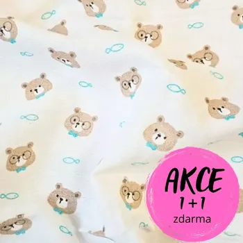 Prem plenková osuška Meďa brýle 90x100 cm (Osuška pro kojence)