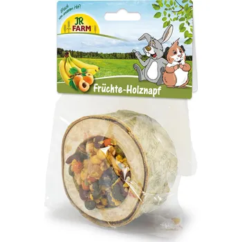 Krmivo pro hlodavce Pamlsek JR Farm dřevěné kousky s ovocem 120 g pro hlodavce a králíky