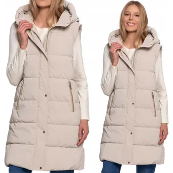 Dámská vesta VESTA prošívaná vesta s dlouhým rukávem na podzim, teplá, MORAJ XL